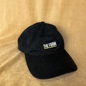 Vintage The Farm Baseball Hat The Classic 100% Cotton Black